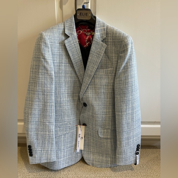 Elie Balleh boys sports coat NWT Milano Italy Boys size medium 10 - 12 b…